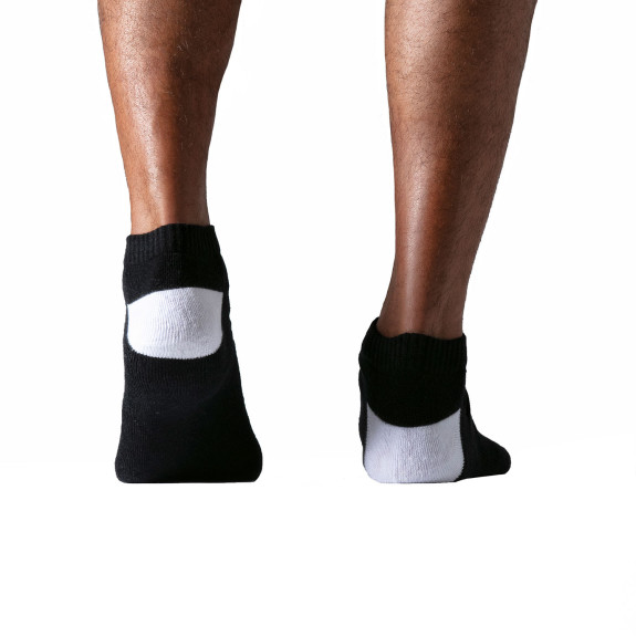 TOF Paris Men's Low-Cut Socks Black – Comfort & Subtle Style