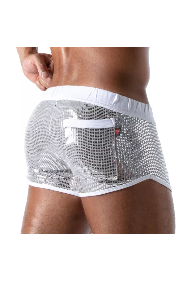 Star Sexy Mini-Shorts Silver