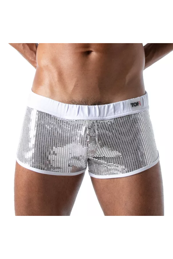 Star Sexy Mini-Shorts Silver