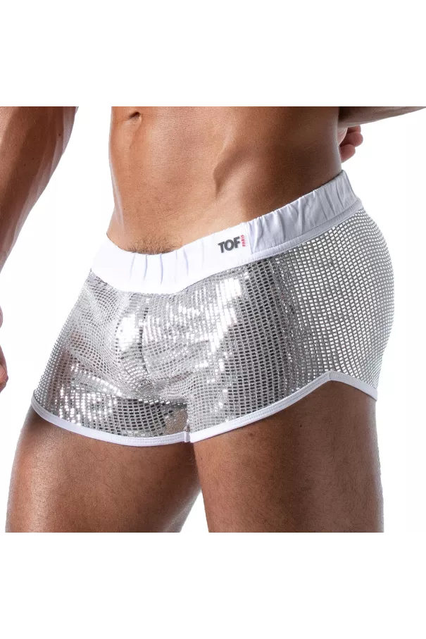 Star Sexy Mini-Shorts Silver