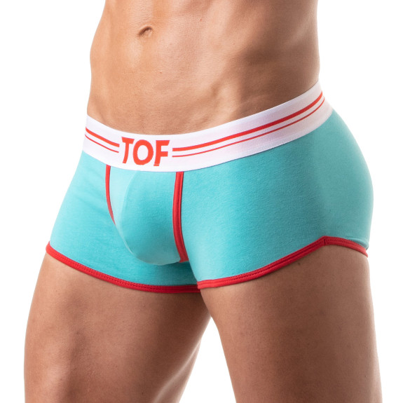 Boxer French Turquoise - Men's Cotton Trunks and Shorties | TOF Paris
