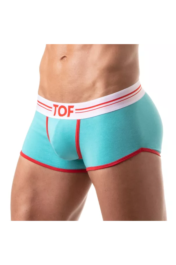Boxer French Turquoise - Men's Cotton Trunks and Shorties | TOF Paris