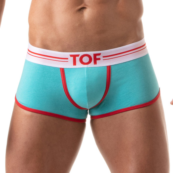 Boxer French Turquoise - Men's Cotton Trunks and Shorties | TOF Paris