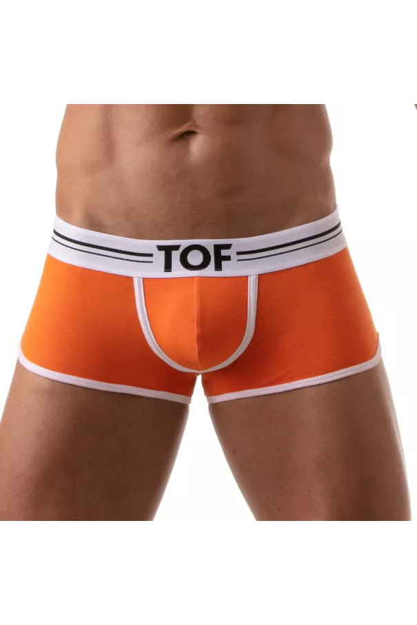 Boxer French Orange - Men's Cotton Trunks and Shorties | TOF