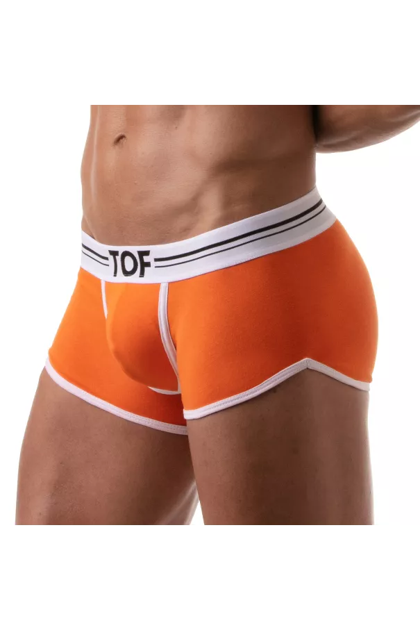Boxer French Orange - Men's Cotton Trunks and Shorties | TOF