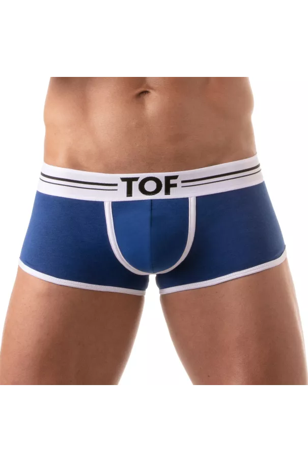 Boxer French Royal Blue - Men's Cotton Trunks and Shorties | TOF Paris