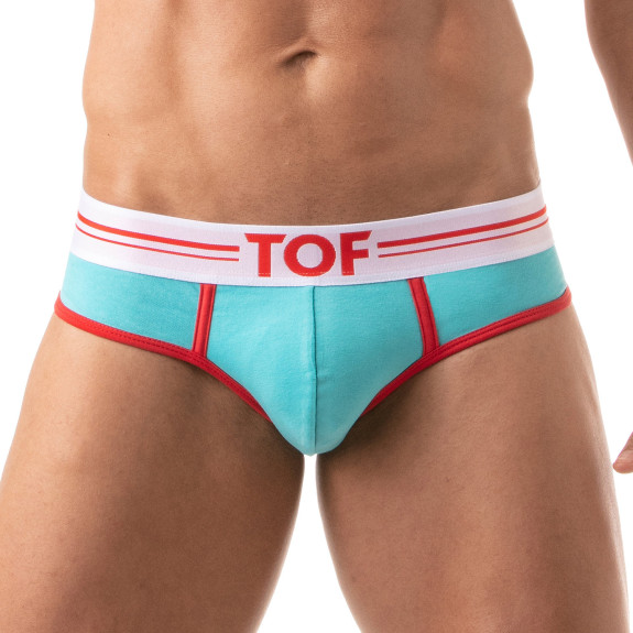French Brief for Men Turquoise - High-Cut Style and Comfort by TOF Paris