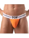 French Stringless Thong Orange