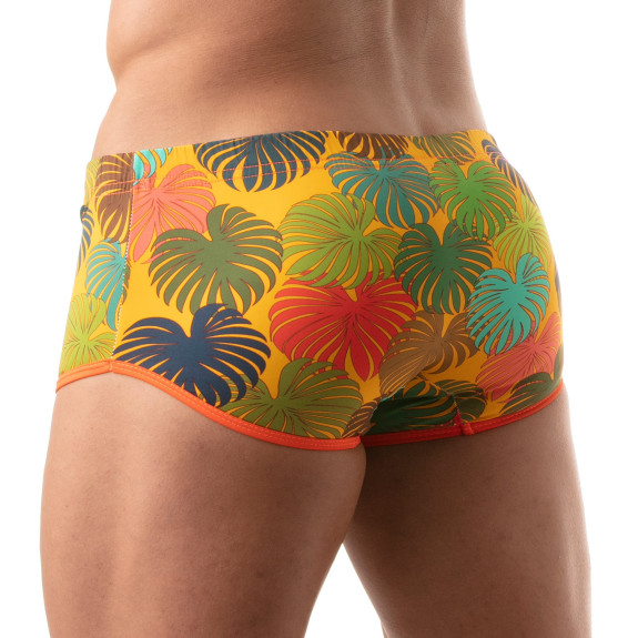 Floral Brazilian Swimsuit Yellow