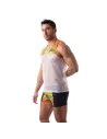 Floral Mesh Tank Top Yellow