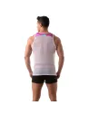 Floral Mesh Tank Top Pink