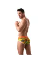 Floral Swim Brief Yellow