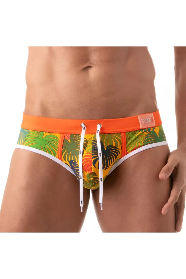 Floral swim briefs | FLORAL | TOF Paris