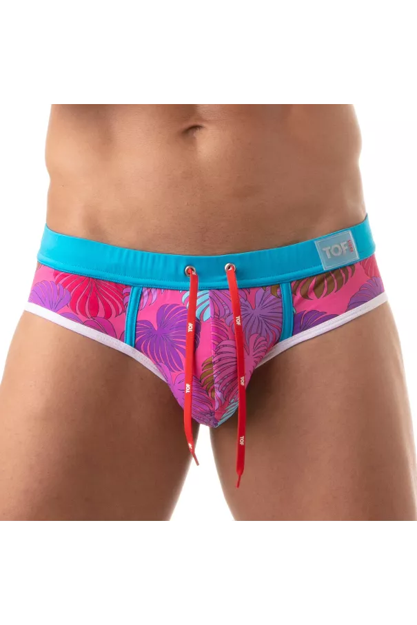 Floral swim briefs | FLORAL | TOF Paris