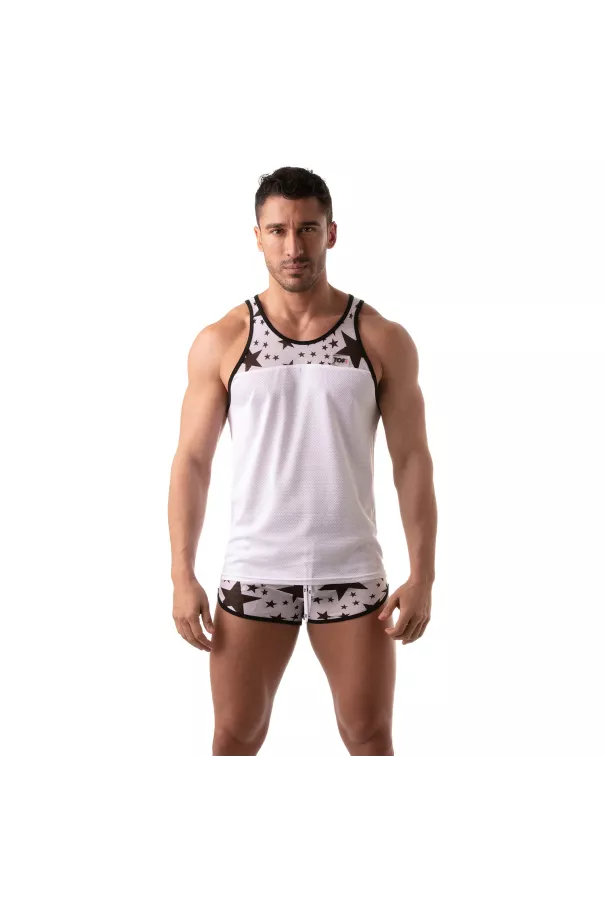 See through tank top | FLORAL | TOF Paris