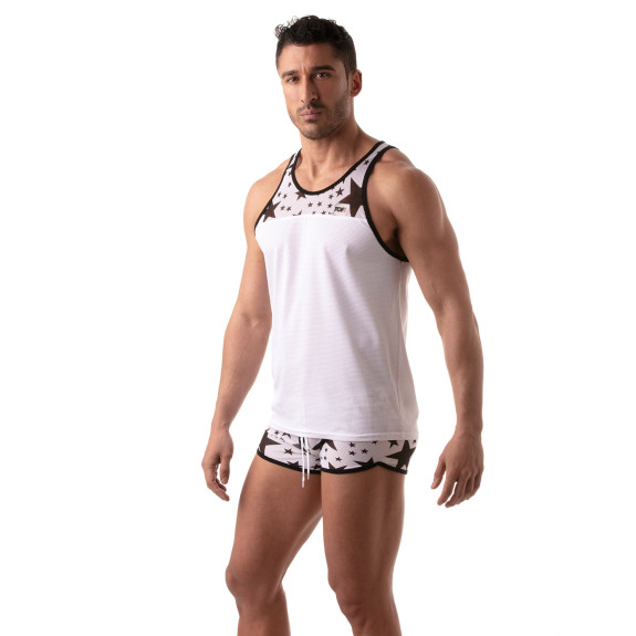 See through tank top | FLORAL | TOF Paris