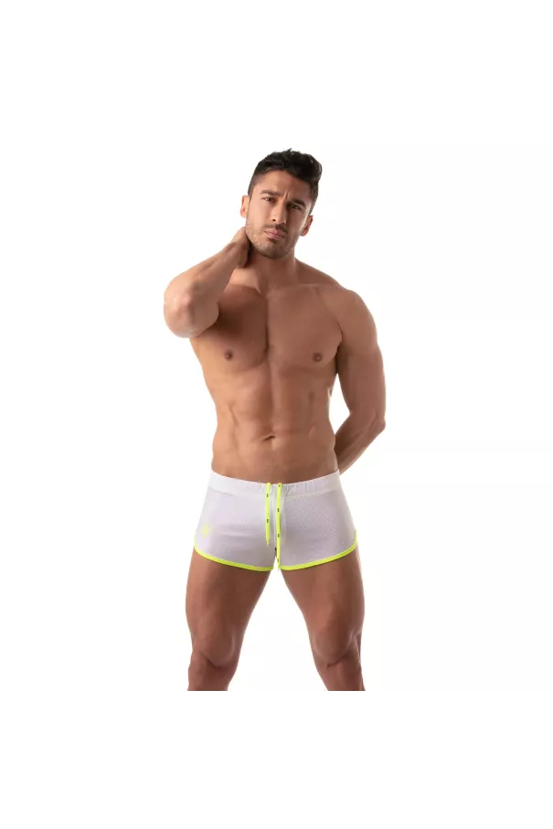 Mesh Short - White - Complet Body - Front