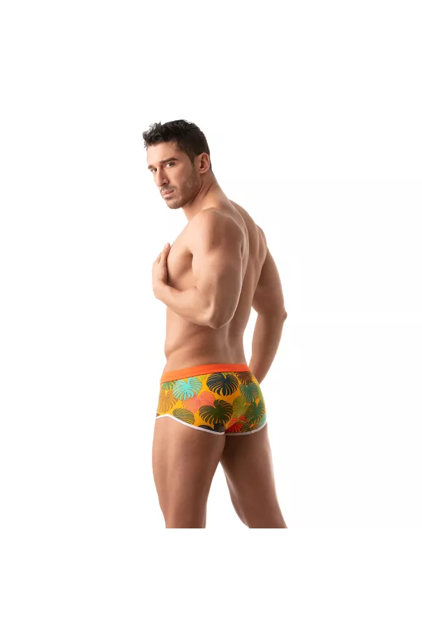 Floral Swim Trunk Yellow