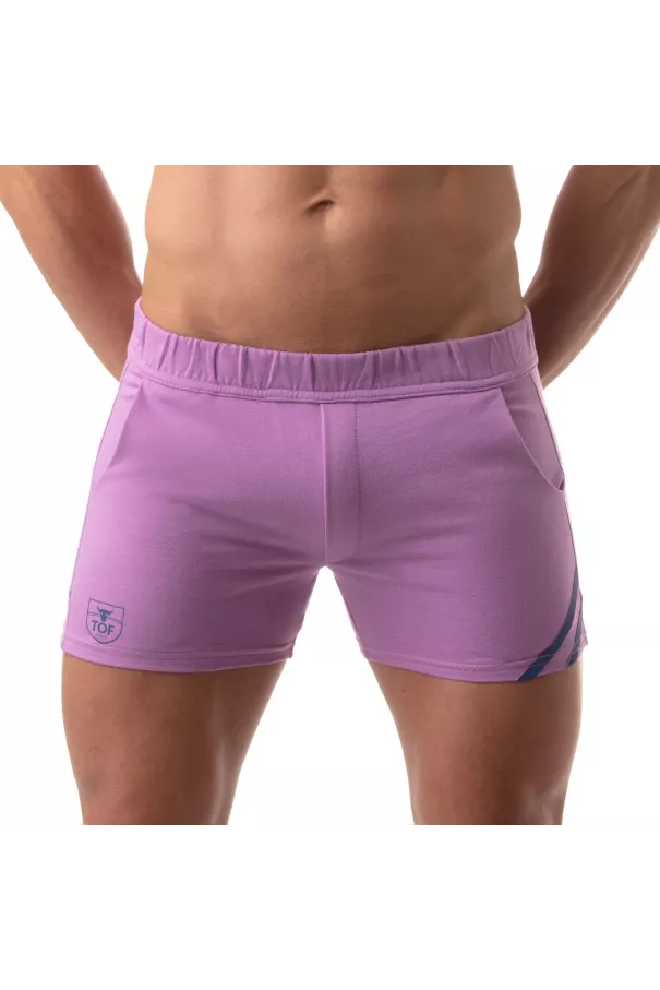 Short Paris Purple - Sexy and Comfortable Sport Shorts for Men | TOF Paris