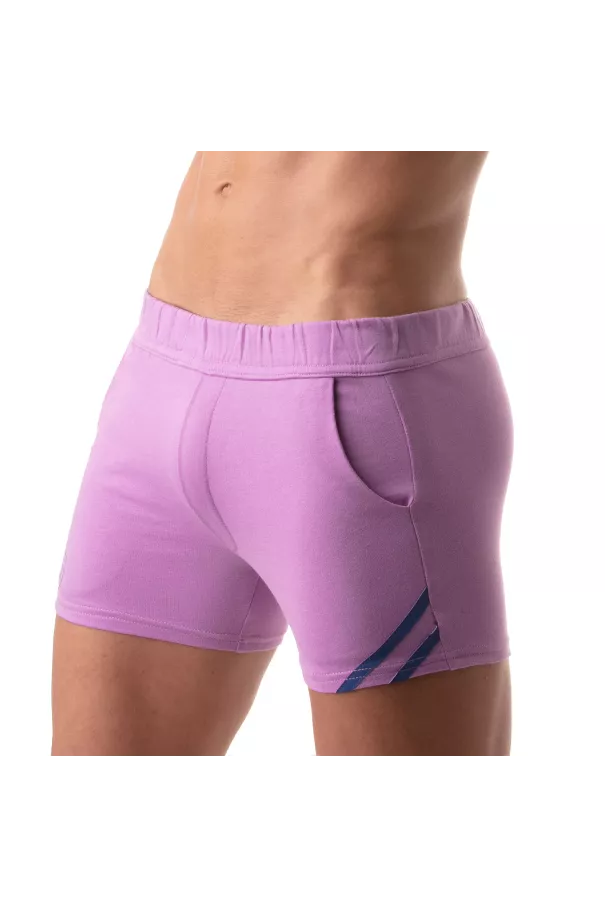 Short Paris Purple - Sexy and Comfortable Sport Shorts for Men | TOF Paris