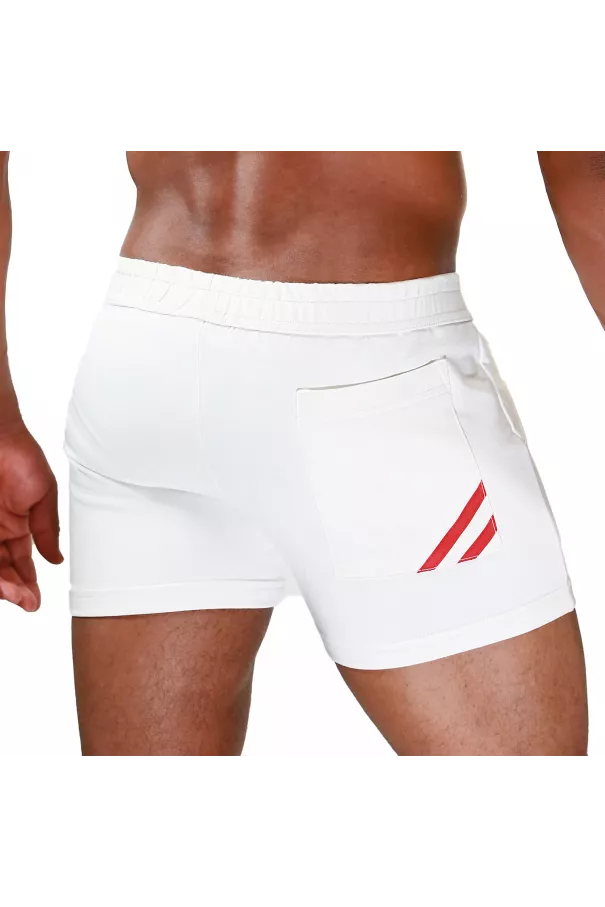 Short Paris Red - Sexy and Comfortable Sport Shorts for Men | TOF Paris