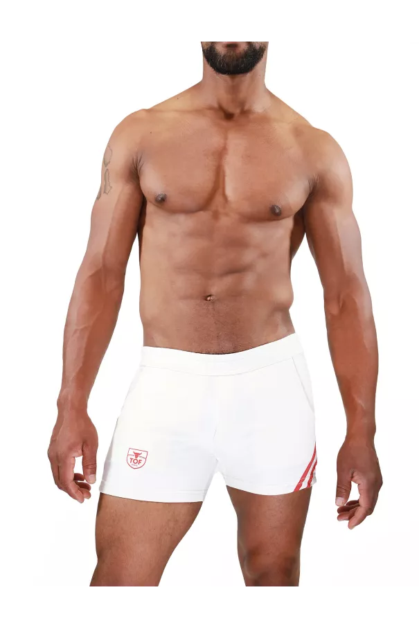 Short Paris Red - Sexy and Comfortable Sport Shorts for Men | TOF Paris