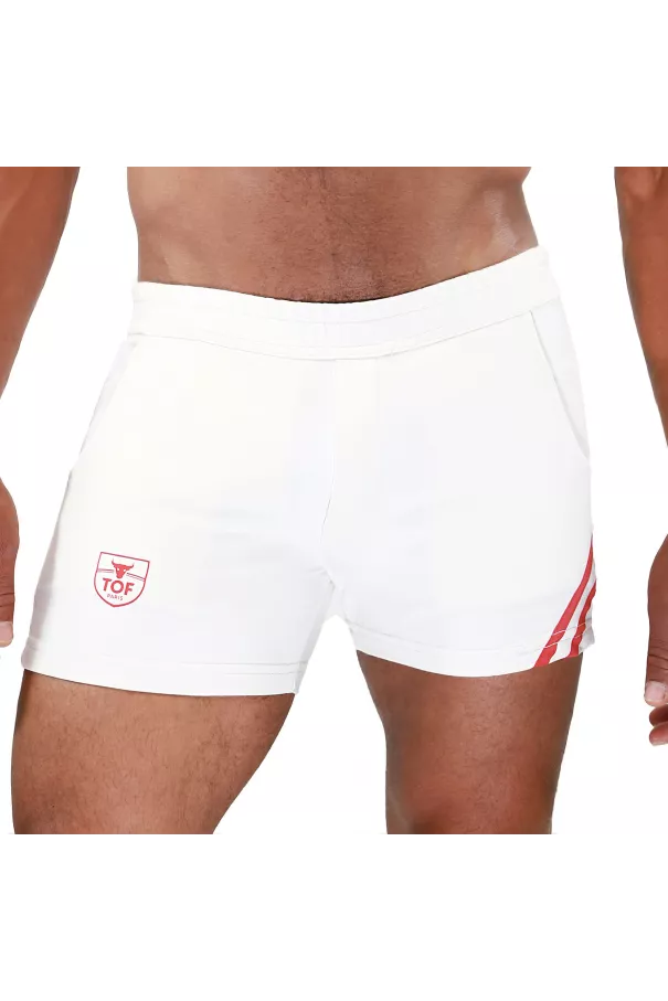 Short Paris Red - Sexy and Comfortable Sport Shorts for Men | TOF Paris