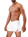 Paris Shorts White/Red