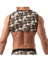Iconic Sleeveless Crop Top - Khaki camouflage