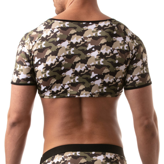 Crop Top - Camo Khaki | Iconic | TOF Paris