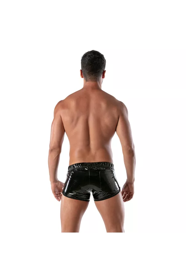Vinyl Mini-shorts Black