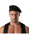 Reversible beret - black and beige