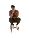 Reversible beret - White and khaki