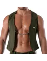 Patriot Chain Vest - Khaki from face