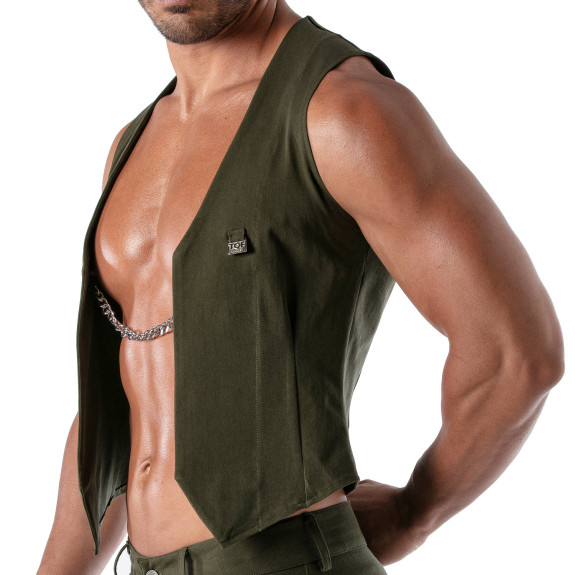 Patriot Chain Vest - Khaki with Tof logo