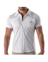 Piqué cotton shirt - White