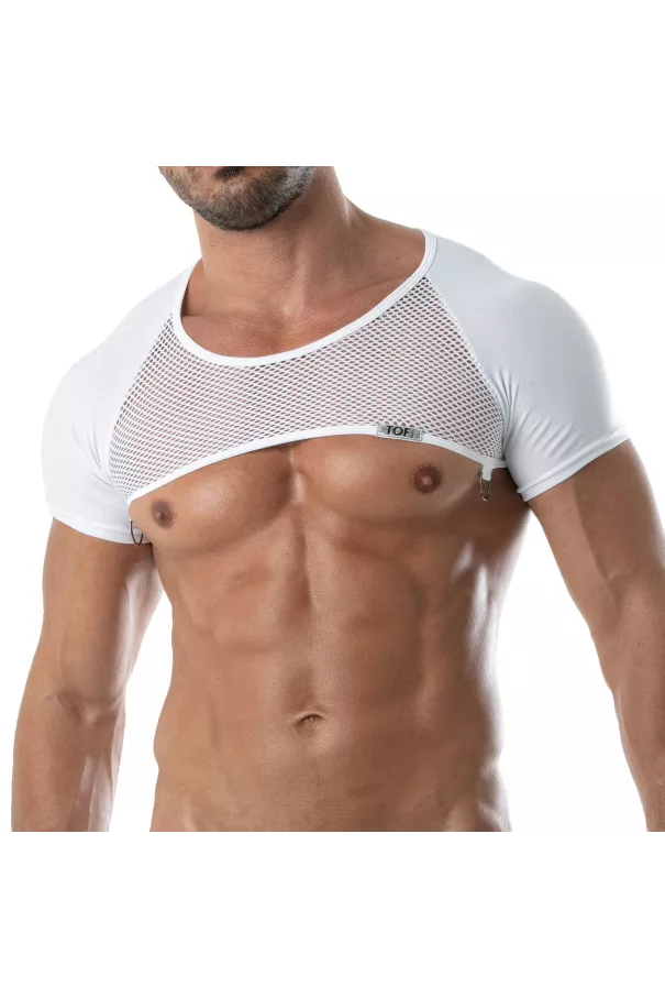 Circuit Mesh Full Harness - White | Tof Paris