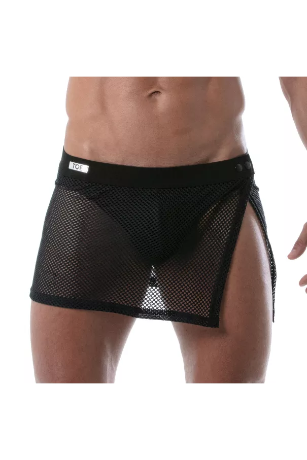 mesh skirt for men