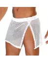 Circuit Mesh Skirt - White