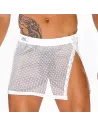 Circuit Mesh Skirt - White