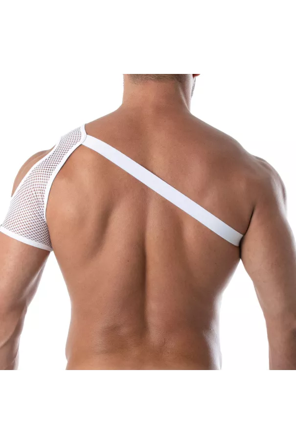 Circuit Mesh Shoulder Harness - White|Tof Paris