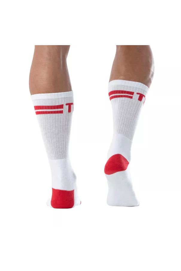 TOF Paris Men's Sports Socks Red – Comfort & Bold Style