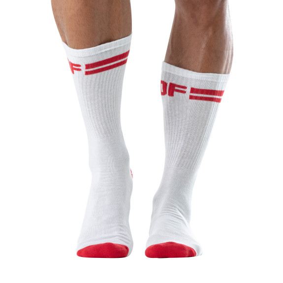TOF Paris Men's Sports Socks Red – Comfort & Bold Style