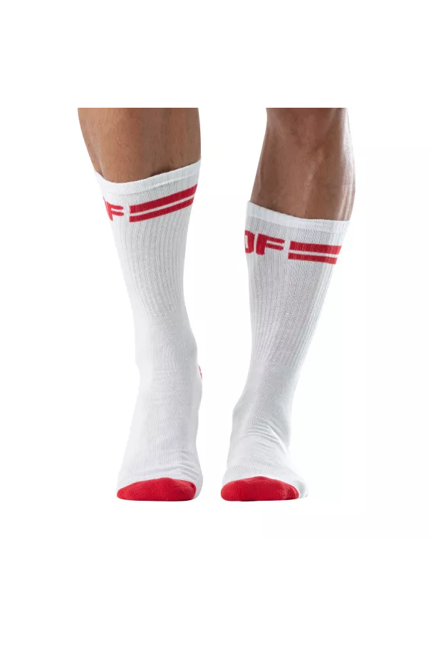 TOF Paris Men's Sports Socks Red – Comfort & Bold Style