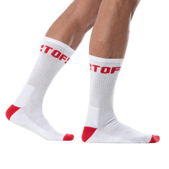 TOF Paris Men's Sports Socks Red – Comfort & Bold Style