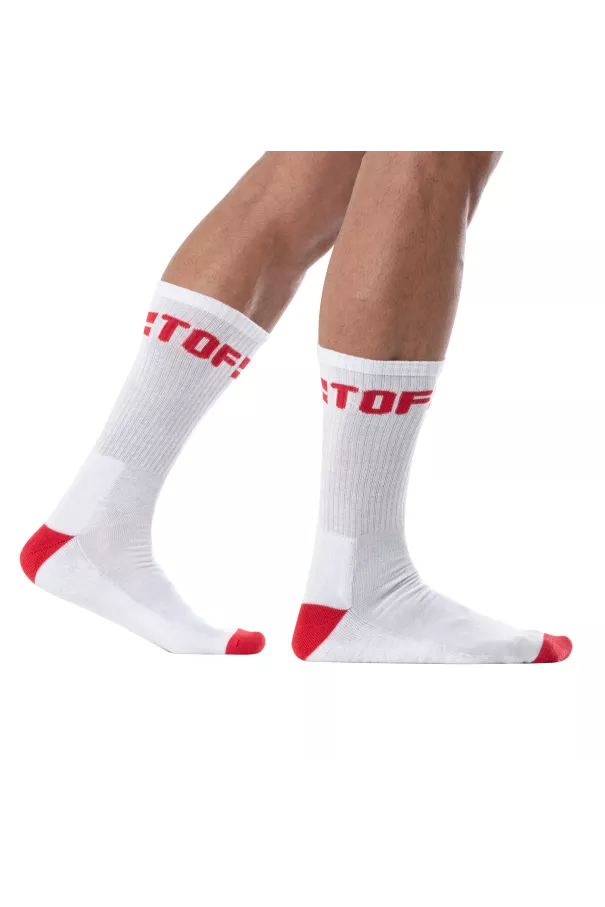 TOF Paris Men's Sports Socks Red – Comfort & Bold Style