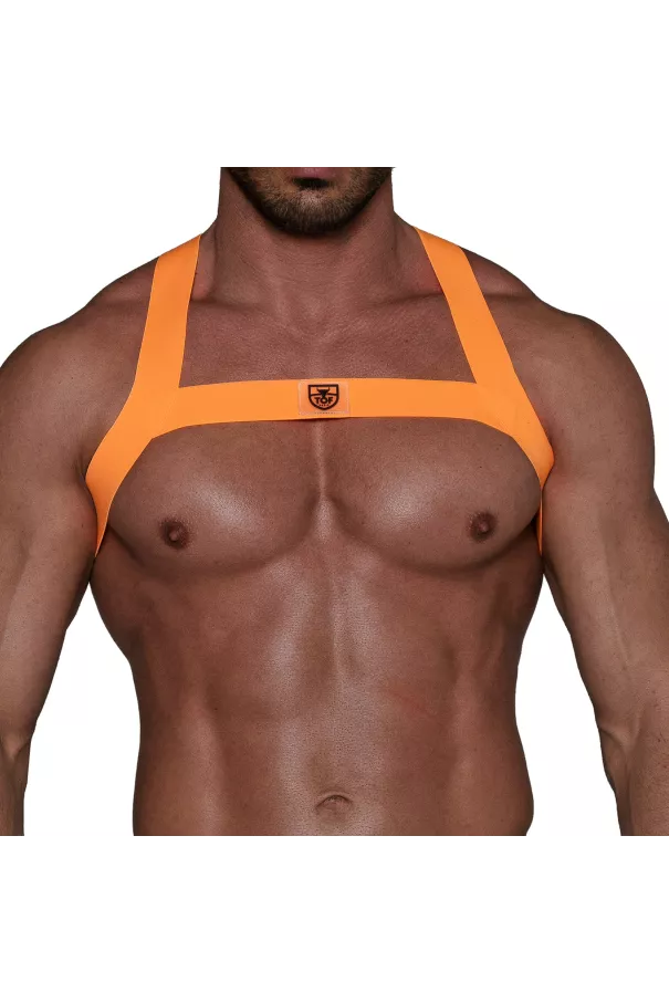 Fetish Harness Neon Orange first picture