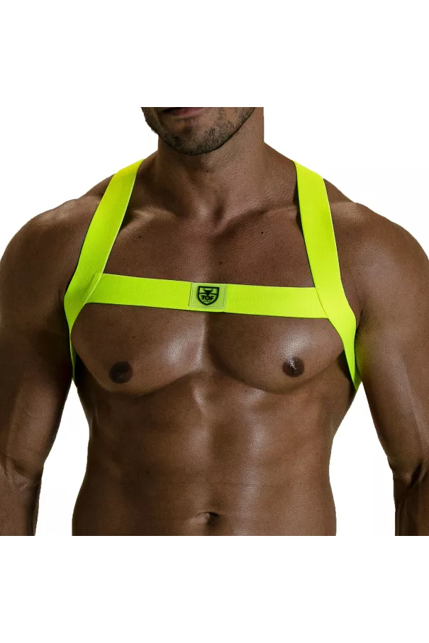Fetish Harness - Neon Yellow - For Men