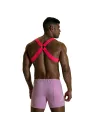 Fetish Elastic Harness Neon - Pink - Short Pink