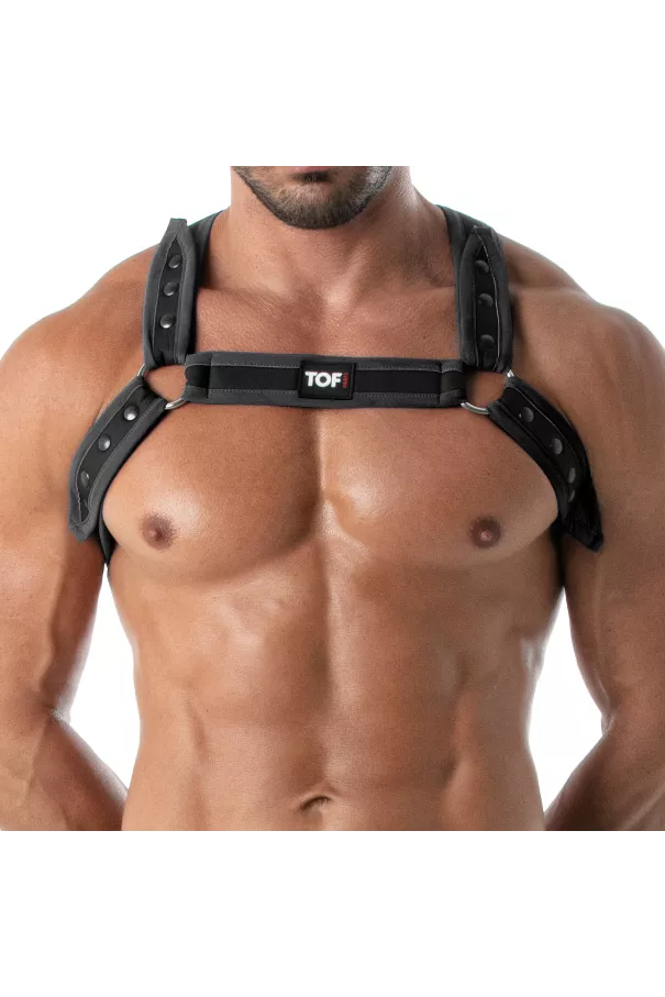 Neoprene Harness - Black - Close - Men